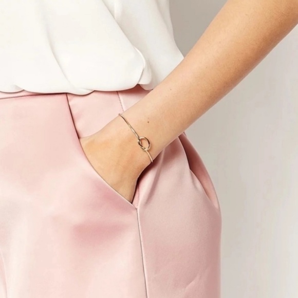 Silver Love Knot Cuff Bracelet - Picture 8 of 8